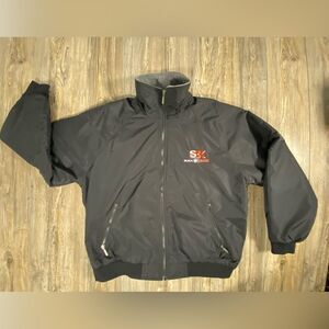 Vintage 90s Y2K S&K Pontiac GMC Racing Full Zip Jacket Black